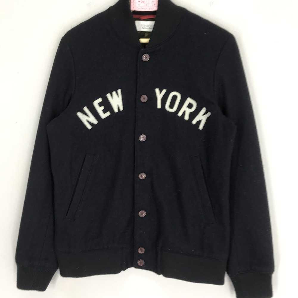 New York × Varsity Jacket × Vintage Vintage Brown… - image 4