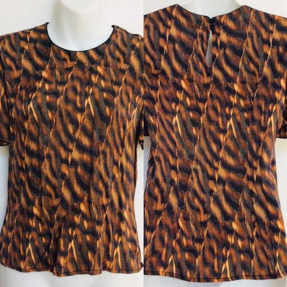 ESCADA Animal Print Blouse M - image 3