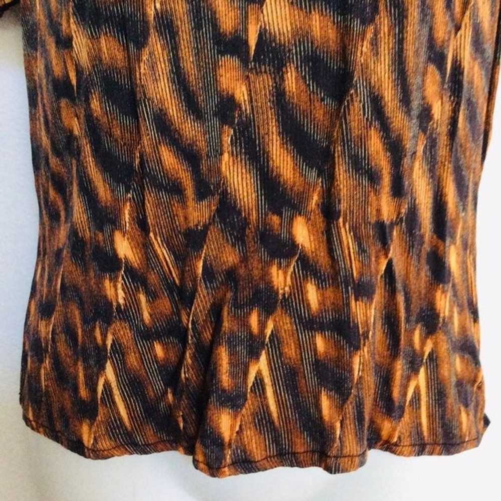 ESCADA Animal Print Blouse M - image 9