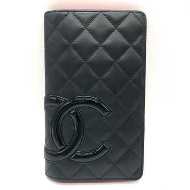 Chanel CHANEL Cambon Line Black Bifold Long Walle… - image 1