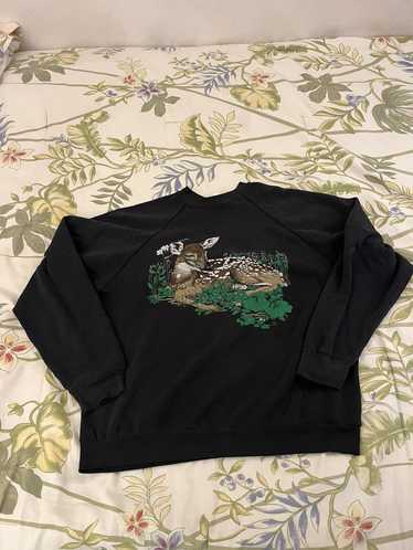 Streetwear × Vintage Vintage deer nature sweatshir