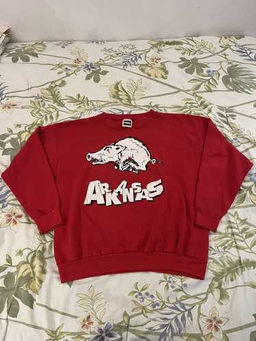 Ncaa × Vintage Vintage Arkansas razorbacks sweatsh