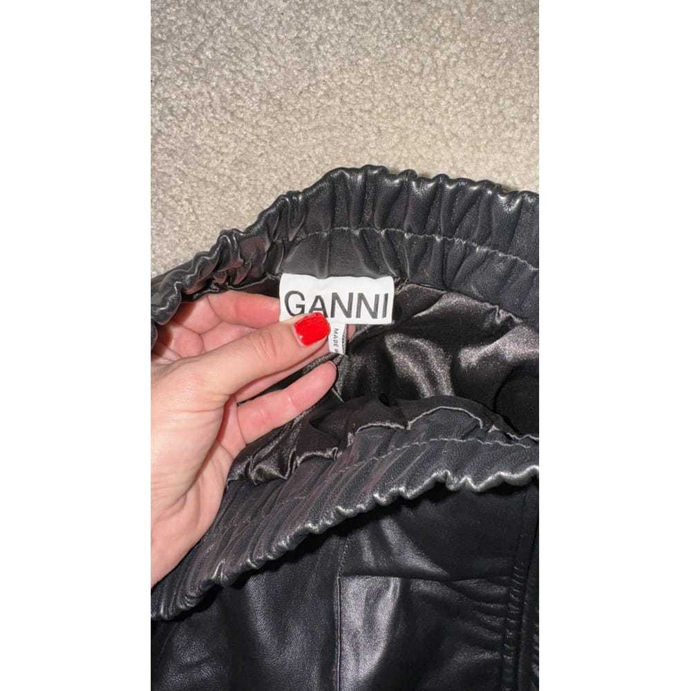 Ganni Fall Winter 2019 leather straight pants - image 2