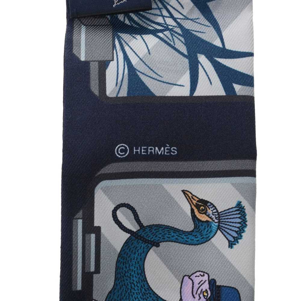 Hermes HERMES Twilly Story Navy/Light Blue Women'… - image 6