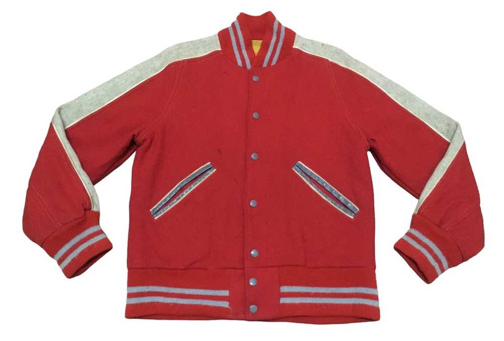 Rare × Varsity Jacket × Vintage Rare Design Vinta… - image 2