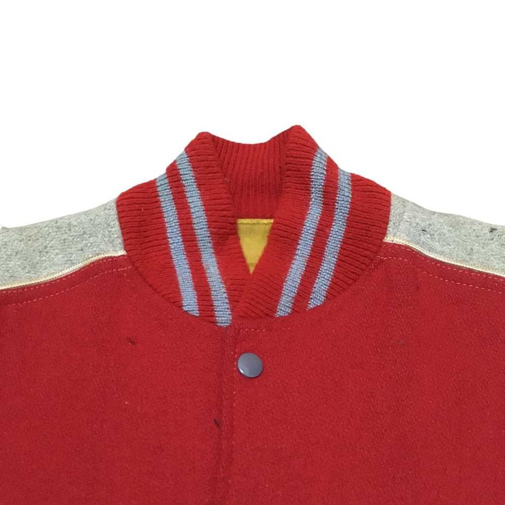 Rare × Varsity Jacket × Vintage Rare Design Vinta… - image 3