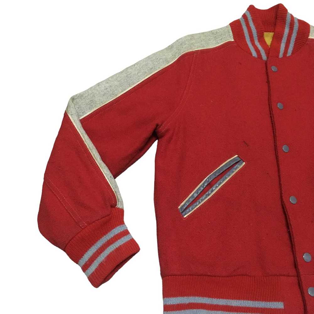 Rare × Varsity Jacket × Vintage Rare Design Vinta… - image 5