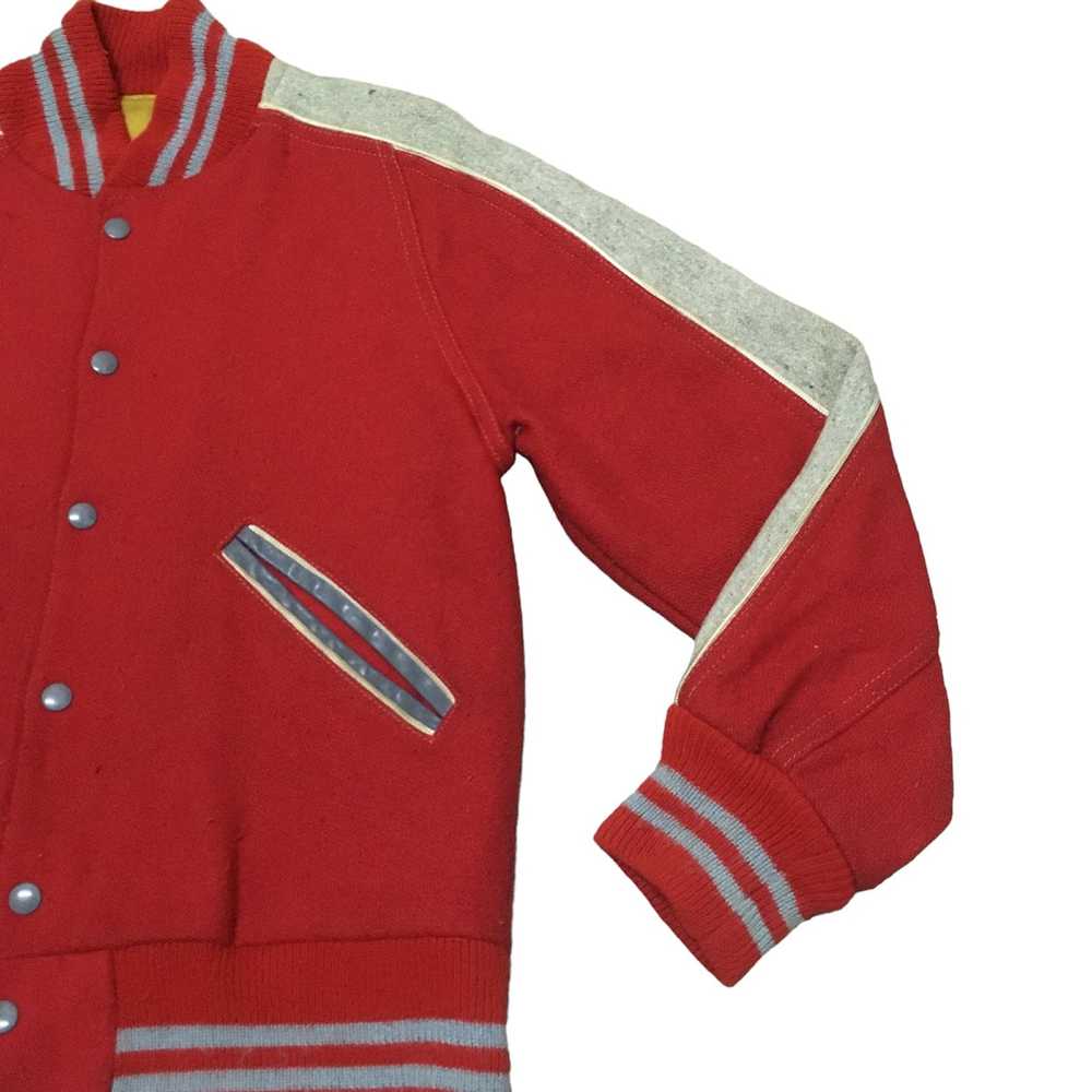 Rare × Varsity Jacket × Vintage Rare Design Vinta… - image 6