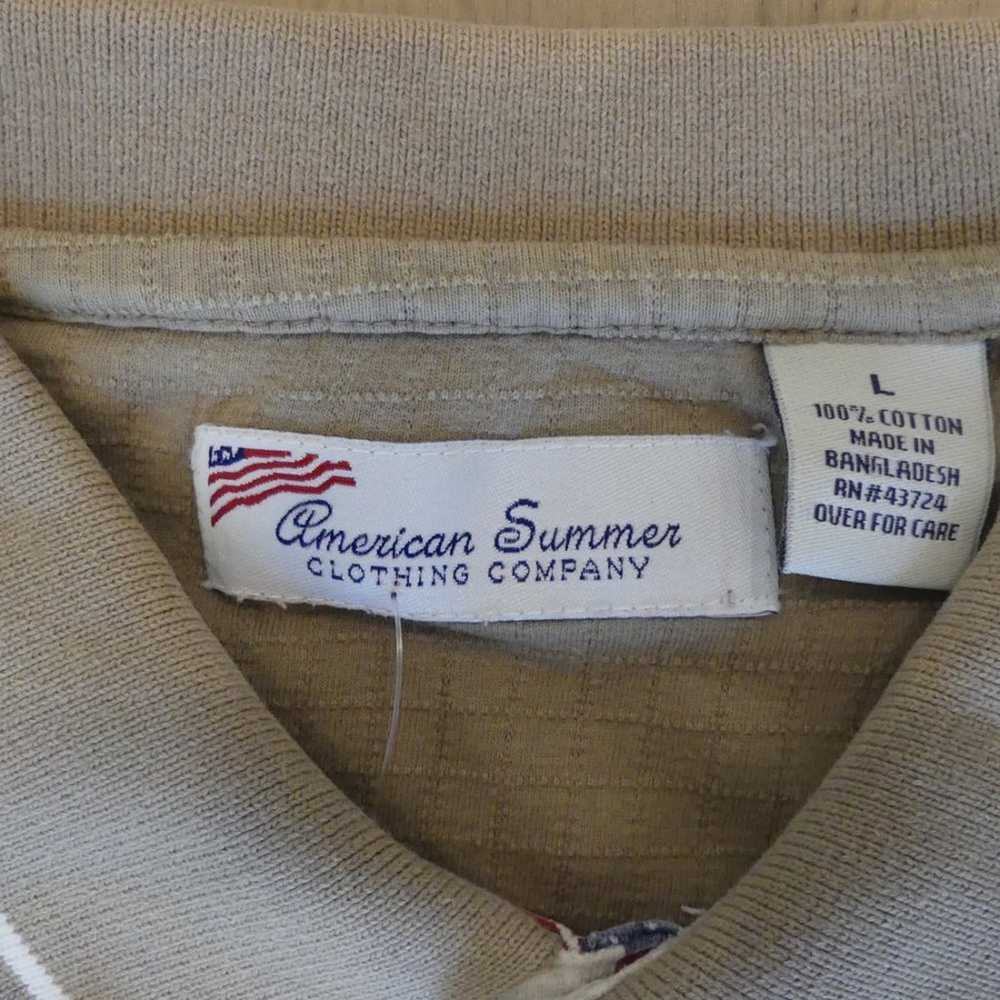 Vintage American Summer Clothing Company USA Flag… - image 2