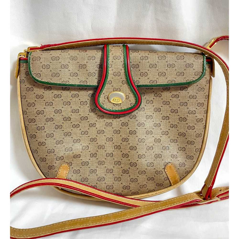 Gucci Vintage Gucci GG monogram shoulder bag with… - image 4
