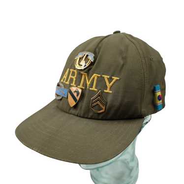 Military × Vintage Vintage Army Hat with Military… - image 1