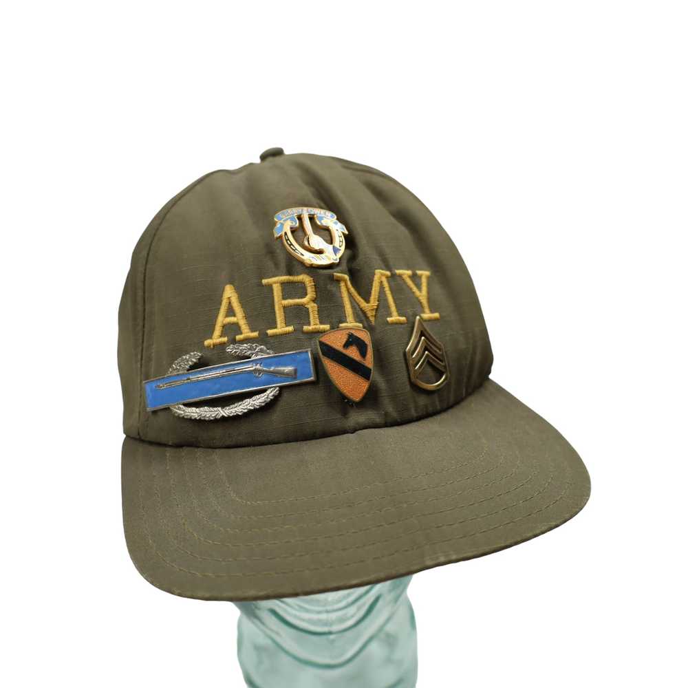 Military × Vintage Vintage Army Hat with Military… - image 2