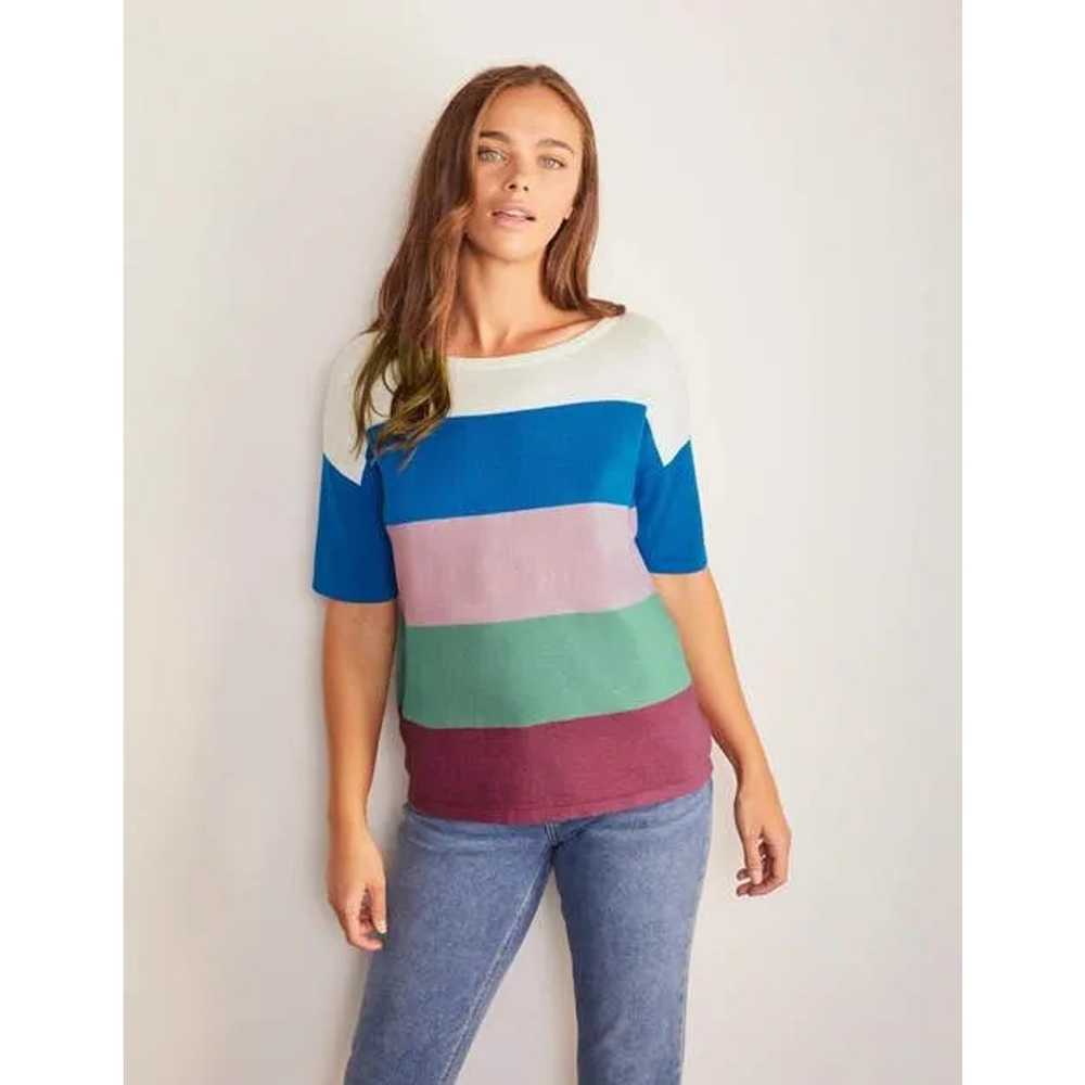 Boden Boden Berkeley Knitted Tee - Stripes - size… - image 1