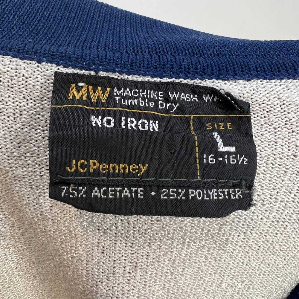 Vintage Vintage JC Penny Knit Polo Shirt Short Sl… - image 3