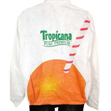 Vintage Tropicana Tyvek Windbreaker Jacket Mens Si