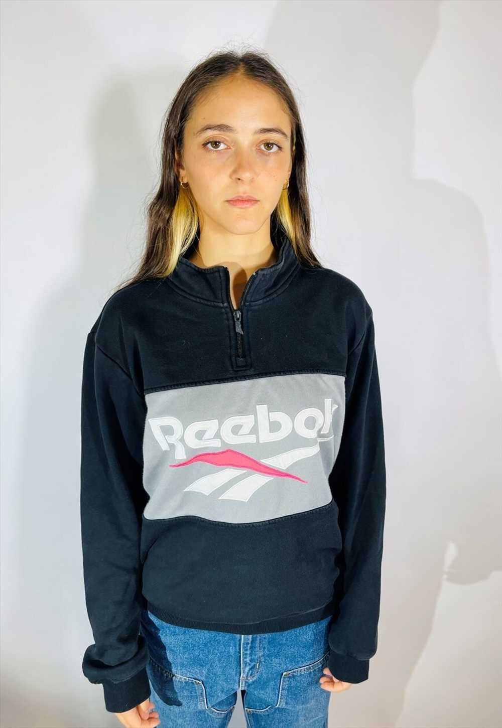 Vintage Size S 90s Reebok Classic Sweatshirt in B… - image 4