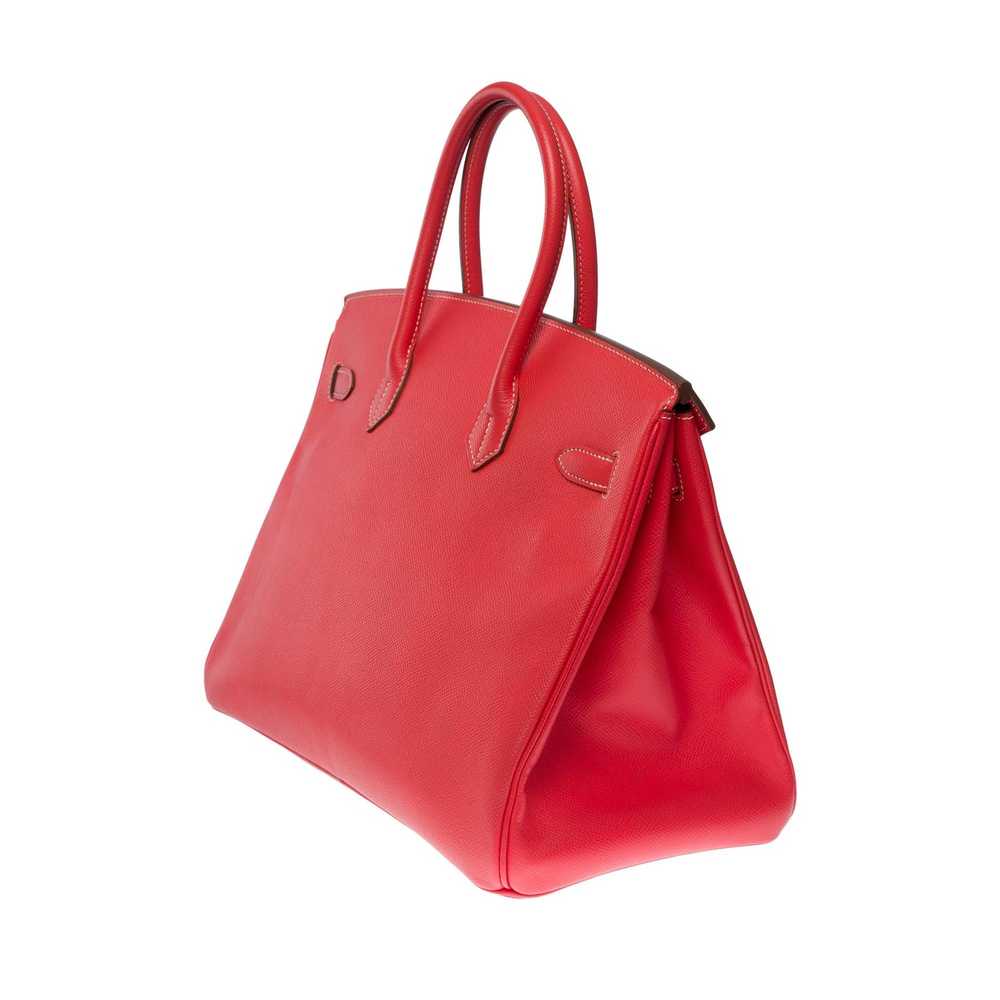 Hermes HERMES Rare Birkin 35 Candy handbag in Ros… - image 4