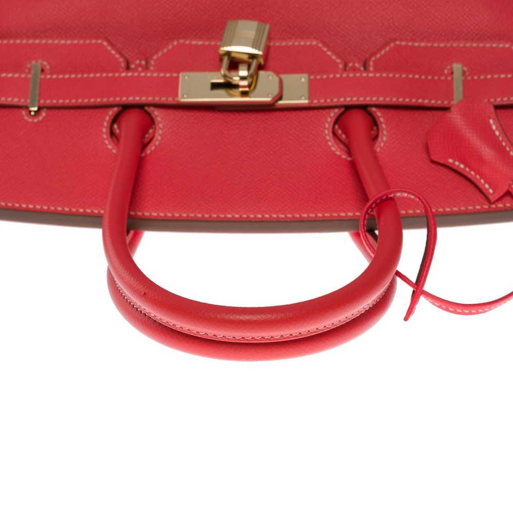 Hermes HERMES Rare Birkin 35 Candy handbag in Ros… - image 8