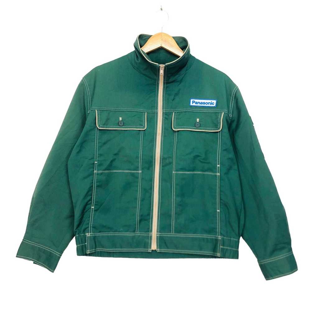 Vintage Vtg PANASONIC Zip Up Jacket Workwear - image 1