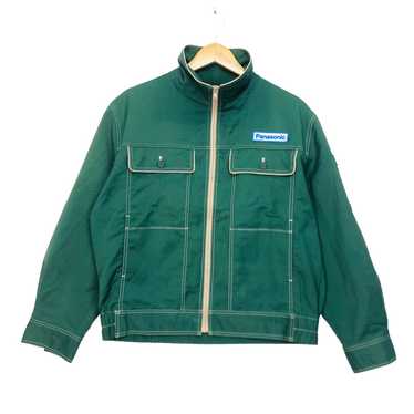 Vintage Vtg PANASONIC Zip Up Jacket Workwear - image 1