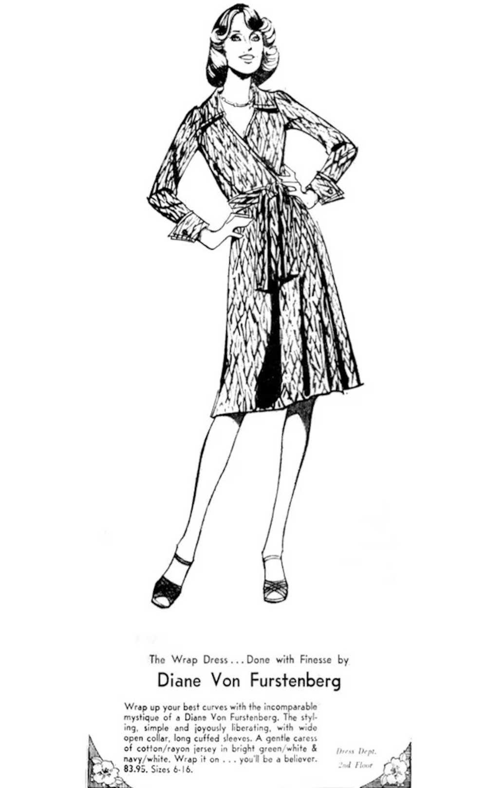 Diane von Furstenberg Vintage DVF Jeanne Silk Wra… - image 3