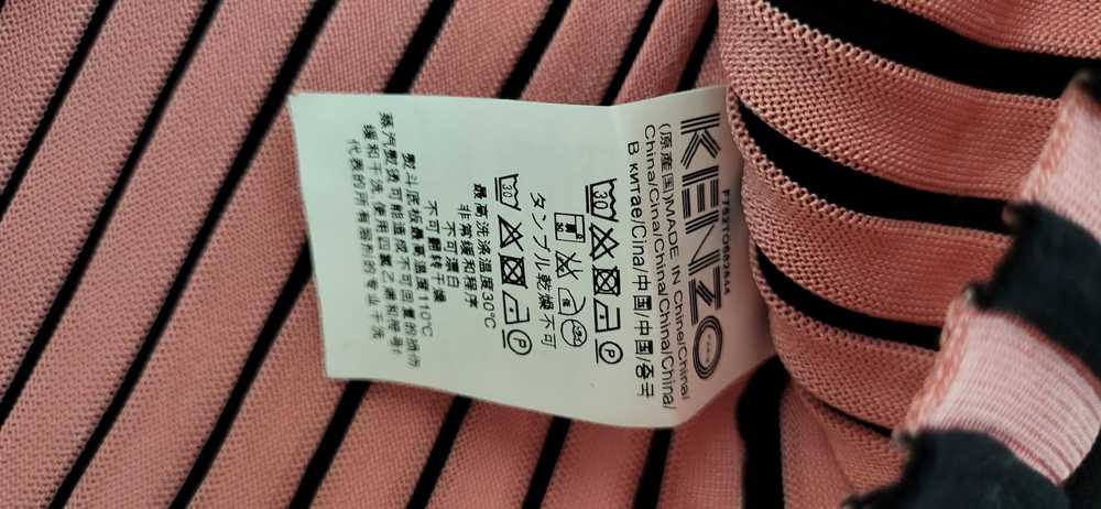 Kenzo Kenzo Pink and Black Ribbed Sweater XS EUC - image 4