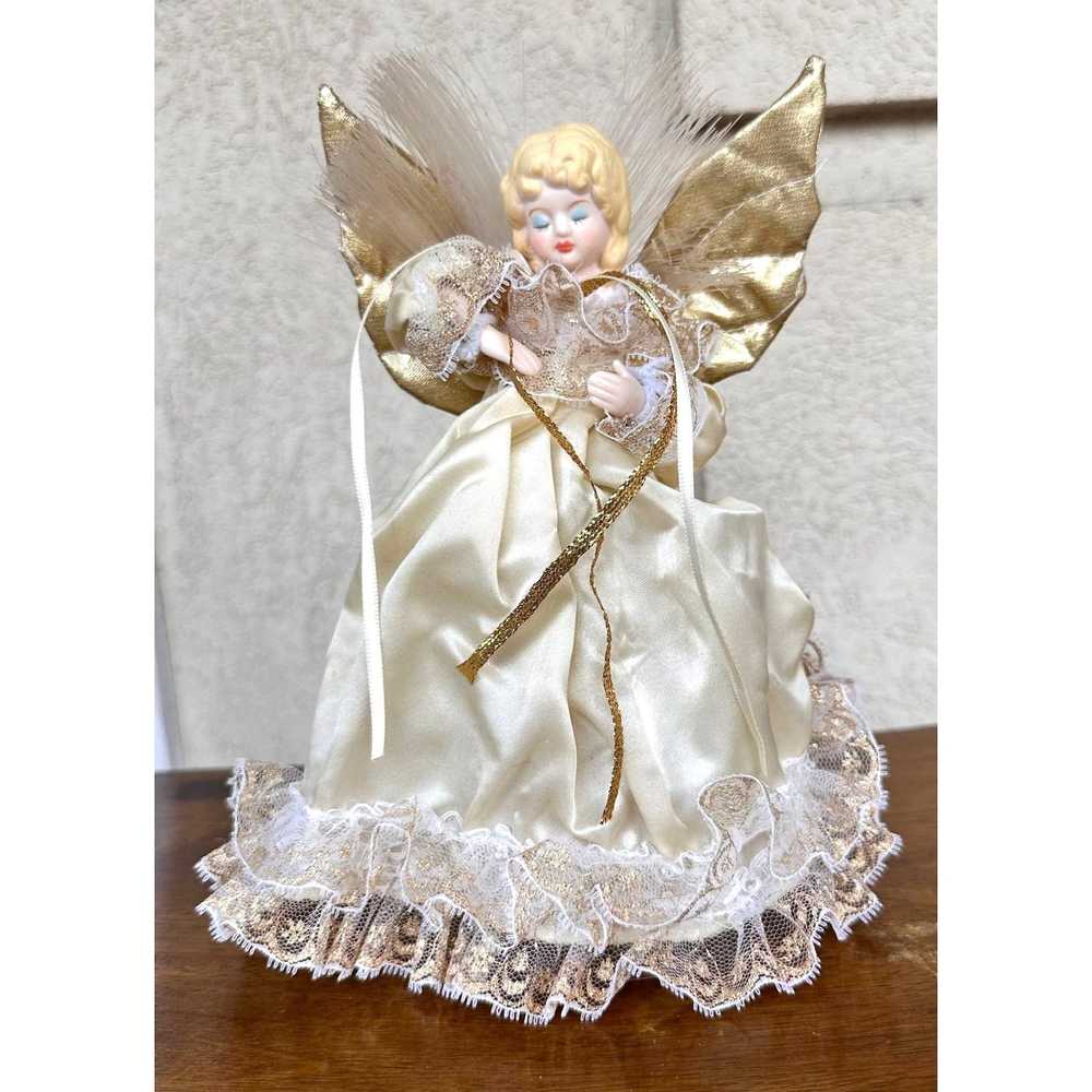 Art × Handmade × Vintage VTG Angel Christmas Tree… - image 1