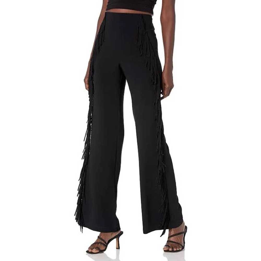 Cinq a sept Cinq à Sept Remy Black Fringe Pants S… - image 1