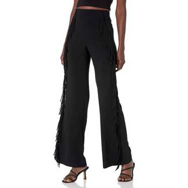 Cinq a sept Cinq à Sept Remy Black Fringe Pants S… - image 1