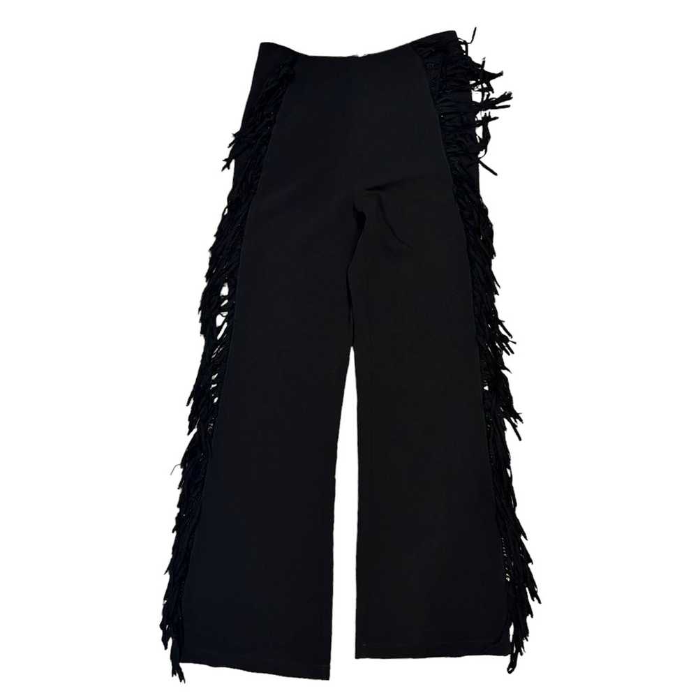 Cinq a sept Cinq à Sept Remy Black Fringe Pants S… - image 3