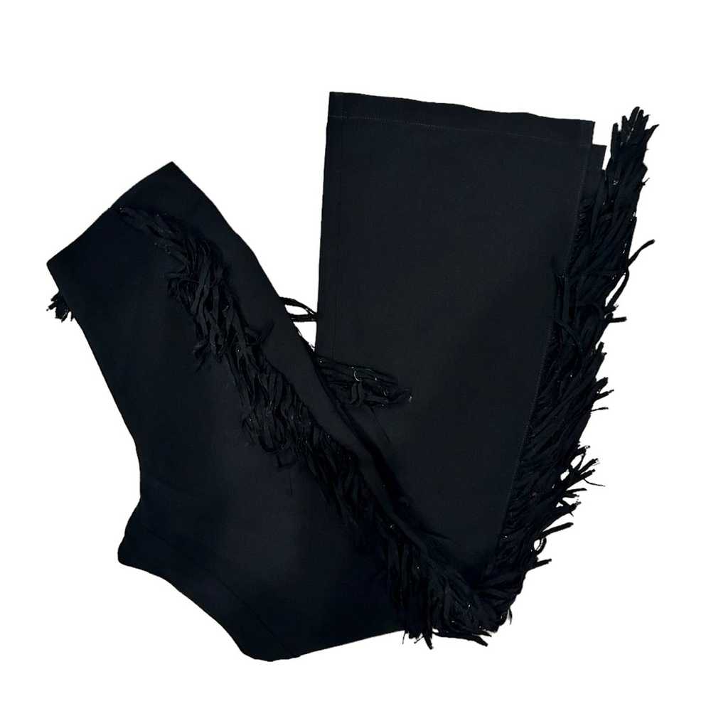 Cinq a sept Cinq à Sept Remy Black Fringe Pants S… - image 7