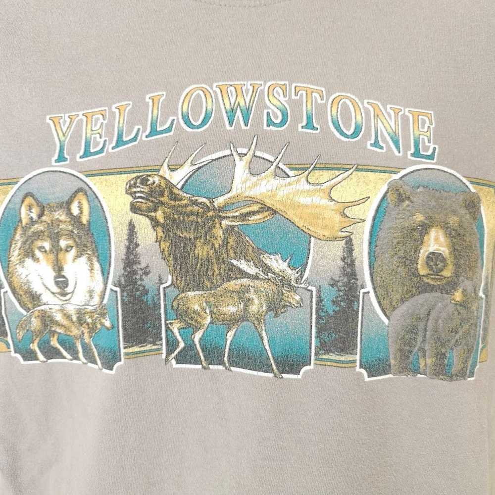 Vintage Yellowstone National Park T Shirt Mens Si… - image 2