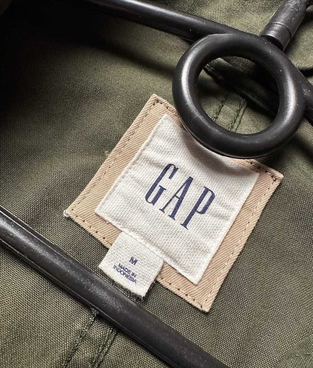 Gap × Vintage Vintage Gap army jacket logo USA ra… - image 5