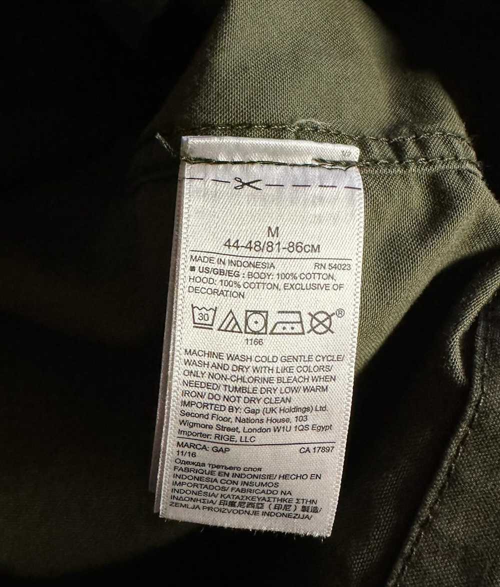 Gap × Vintage Vintage Gap army jacket logo USA ra… - image 7