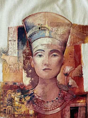 Band Tees × Vintage Vintage Nefertiti Egyptian Art