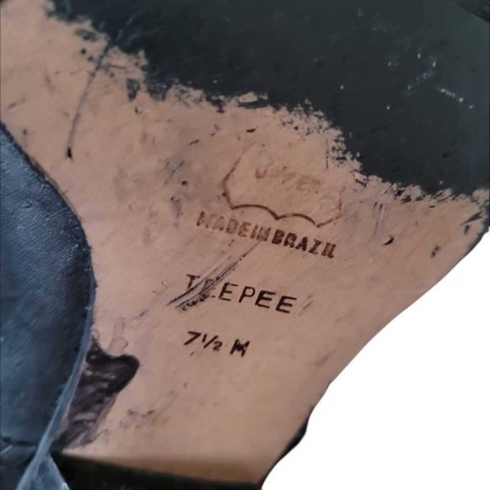 Marc Albert Vintage Pee Black Leather Riding Boots - image 9
