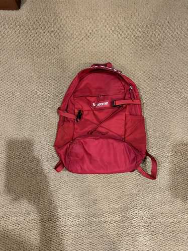 Supreme dark red store backpack