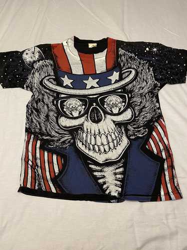 Single × Stitch's × Vintage Uncle Sam Skeleton Mot