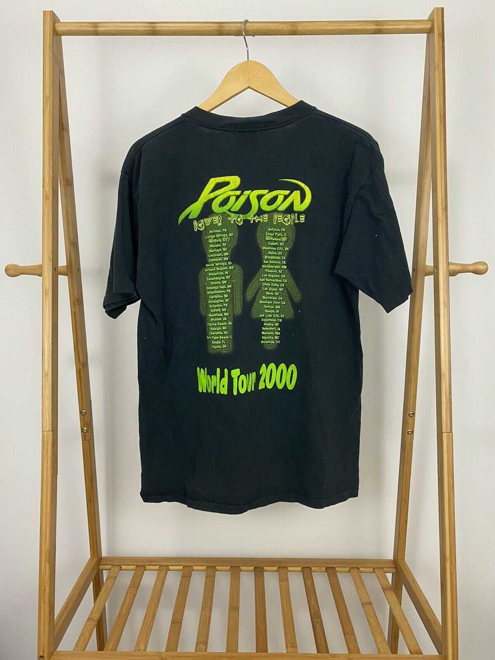 Band Tees × Vintage VTG Poison Power To The Peopl… - image 2