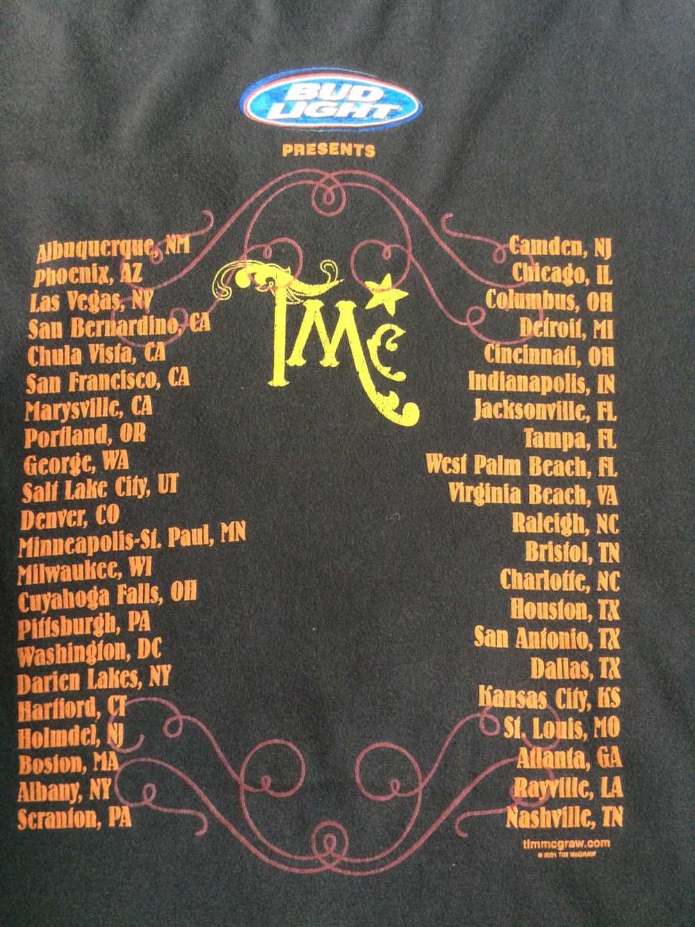 Hanes × Vintage Tim McGraw tee shirt tour 2001 - image 7