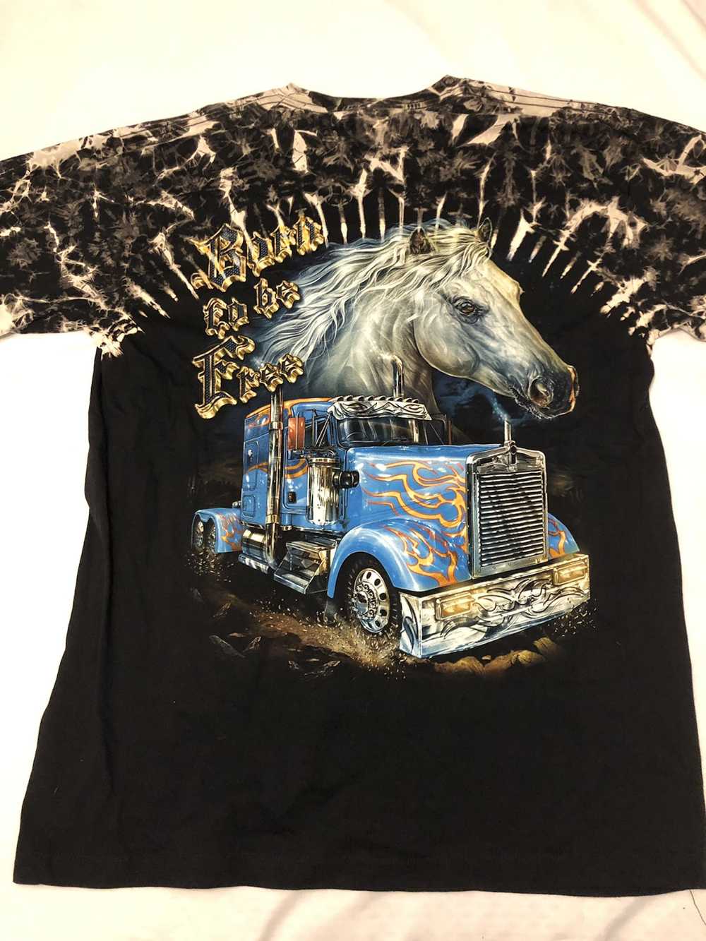 Vintage Trucks and Horses Studded tee - image 2