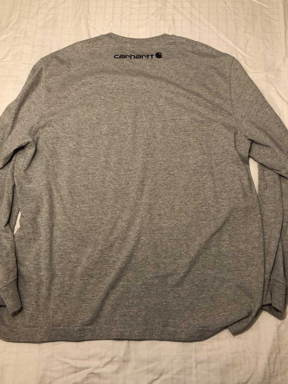 Carhartt Grey logo long sleeve t shirt - image 2