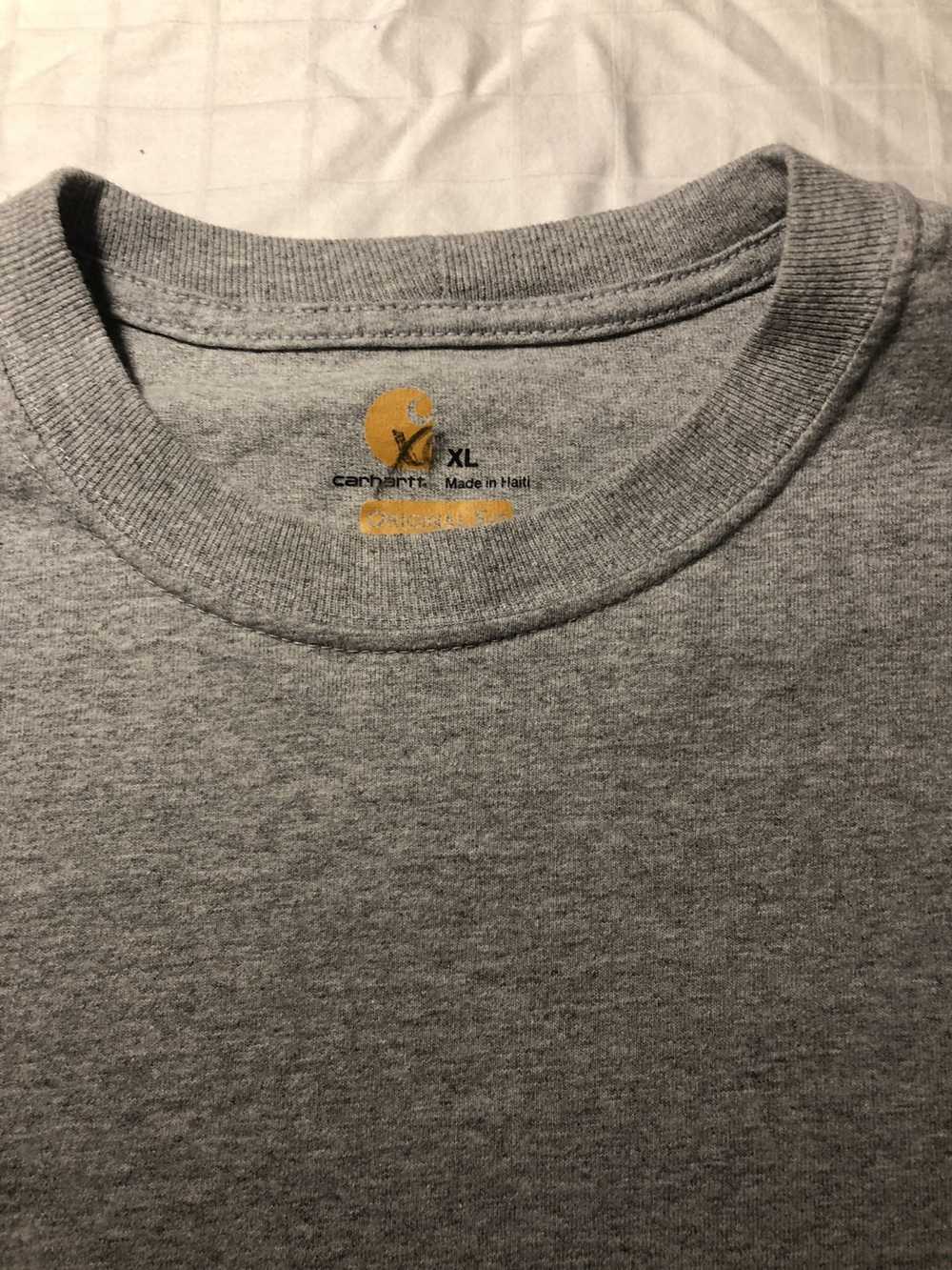 Carhartt Grey logo long sleeve t shirt - image 4