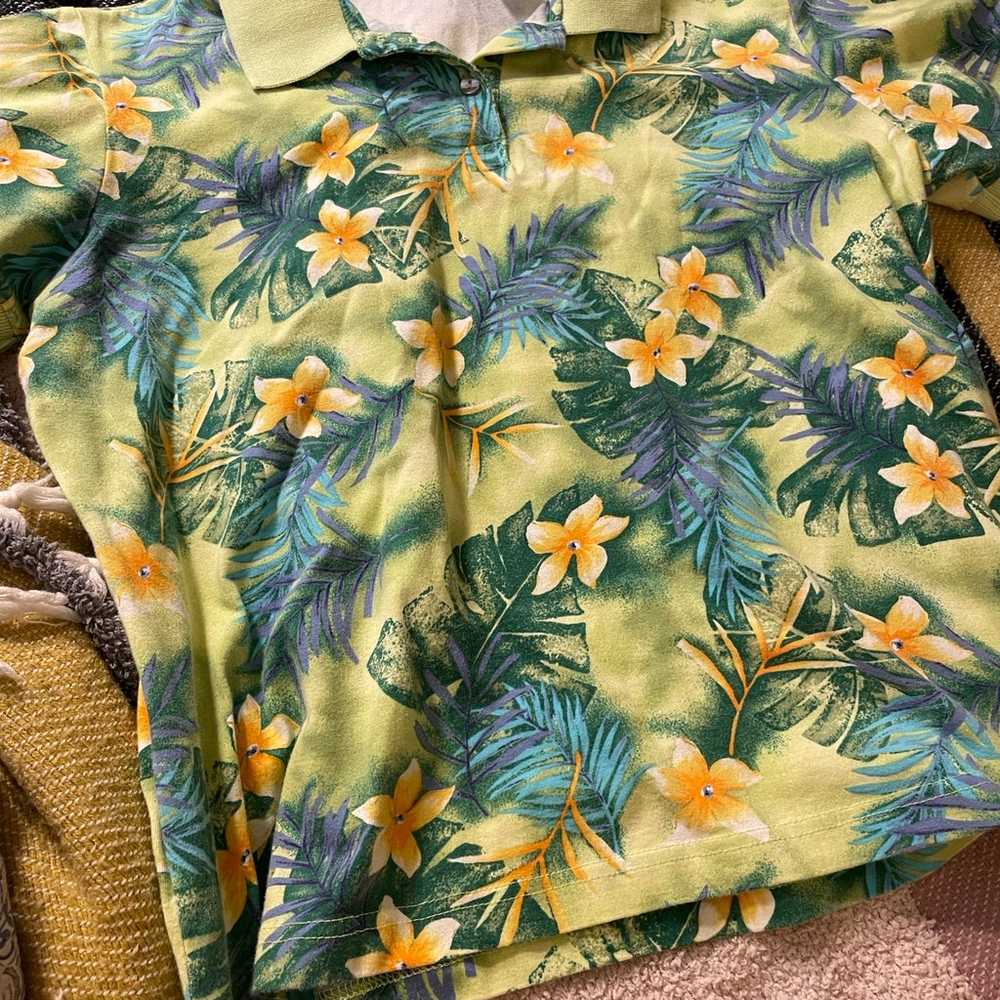 Vintage Hawaiian Polo Shirt - image 2