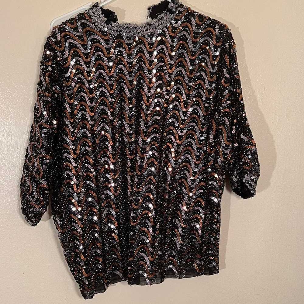 Vintage Sequence Blouse - image 1