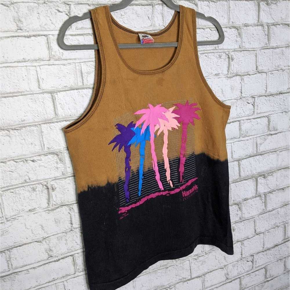 Vtg Harrah's Tank Top Bleach Tie Dye - image 5