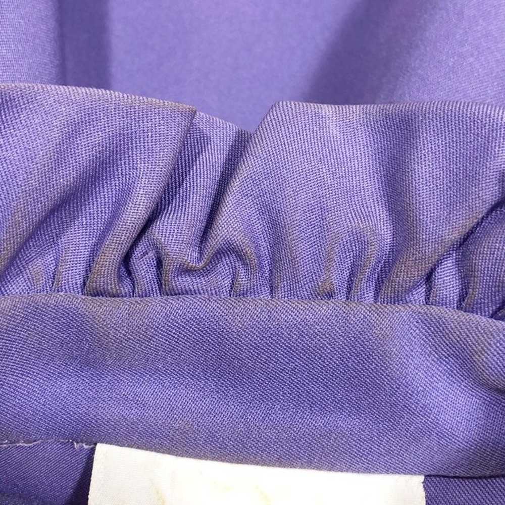 VTG Laura Mae Purple Blouse Size 14 - image 7