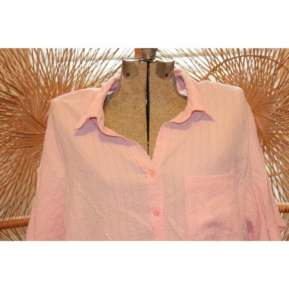 VINTAGE PINK BLOUSE,button down blouse,pink vinta… - image 4