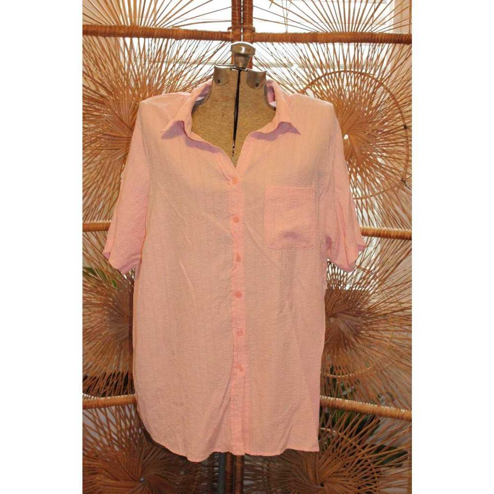 VINTAGE PINK BLOUSE,button down blouse,pink vinta… - image 5