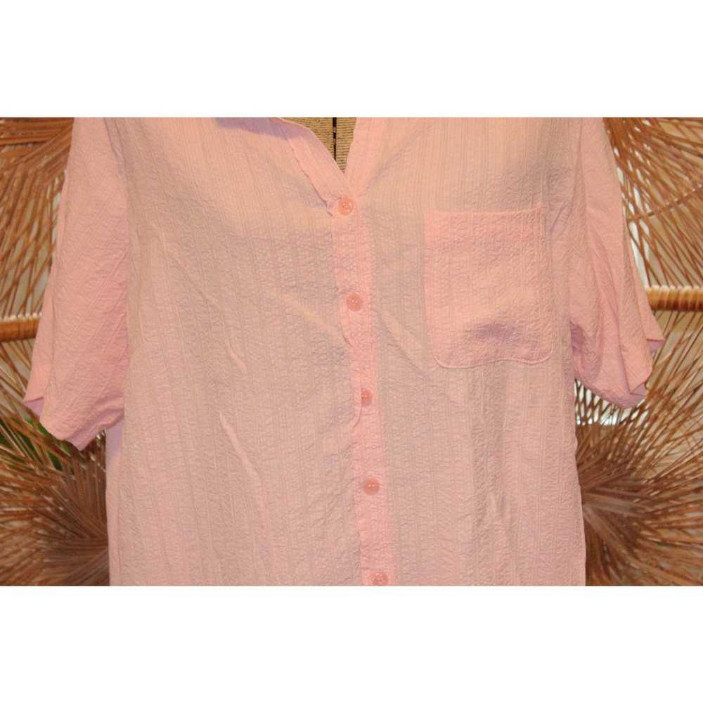 VINTAGE PINK BLOUSE,button down blouse,pink vinta… - image 6